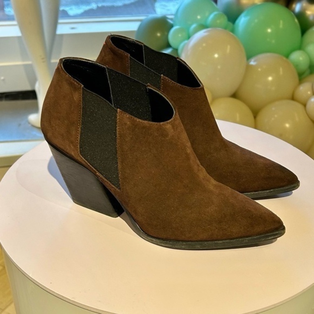 Aeyde Brown Suede Ankle Boots Size 39